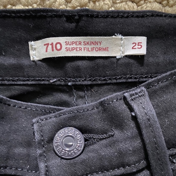 Levi’s 710 Super Skinny Jeans 25 - Picture 4 of 6